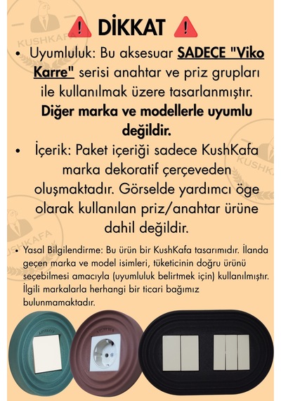 Dekoratif Priz & Anahtar Çerçevesi Modern Doğal Tasarım Duvar Aksesuarı Siyah Tekli 1 Adet