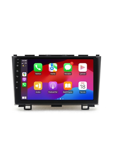 Honda Crv Araç Multimedya Android Ekran Carplay Navigasyon Double Teyp 2+32 9" 07-12 Black Blueway