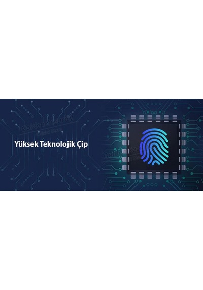 Dailytech Parmak İzi Okuyuculu Asma Kilit Usb Şarjlı