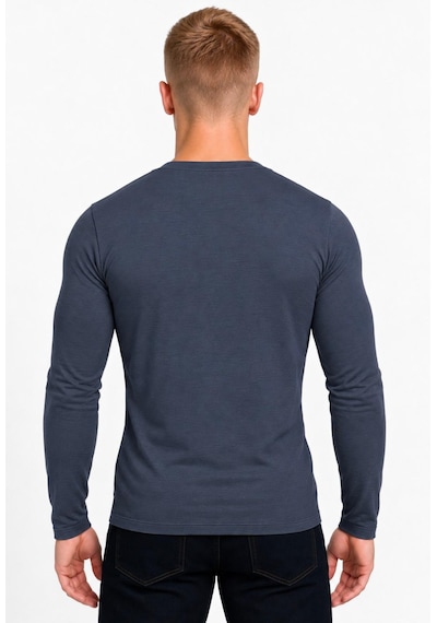 Axxel Erkek Füme Pamuklu Likralı Süprem Uzun Kollu T-shirt-d236