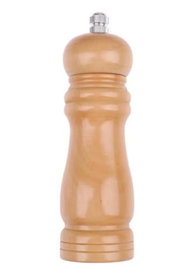 Tuz Değirmeni Baharat Değirmeni Ahşap Manuel Çalışır Boy: 21cm 5c