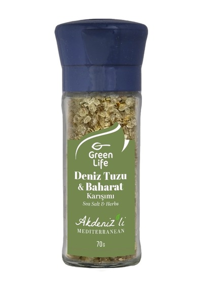 Green Life Deniz Tuzu Bahar Karışımı Akdenizli 70 G - 7 Adet Tarı