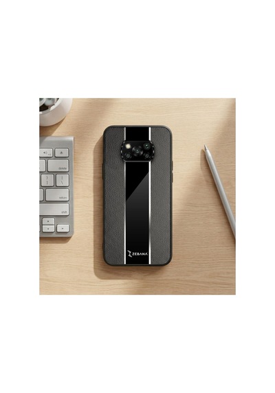 Xiaomi Poco X3 Pro  Kılıf Premium Deri Kılıf Siyah