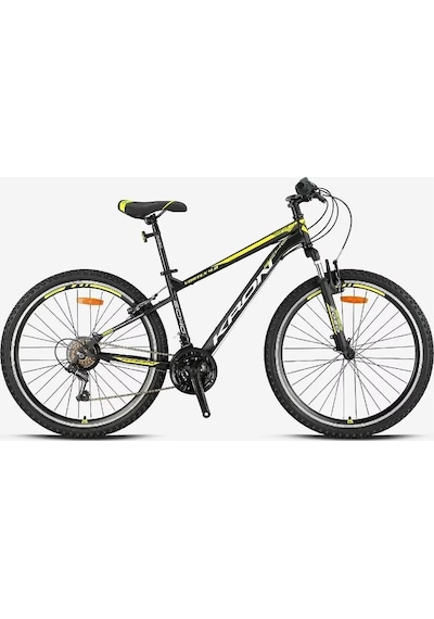 Kron Vortex 4.0 26 Jant 16 Kadro 21 Vites V Fren Dağ Bisikleti Siyah Neon Sarı Sarı - Siyah
