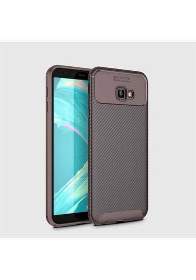 Samsung Uyumlu Galaxy J4 Plus Kılıf Zore Negro Silikon Kapak Kahverengi
