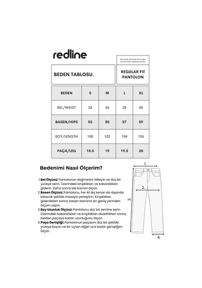 Redline Karalyan Erkek Comfort Fit Rahat Kesim Pamuklu Pantolon Taba