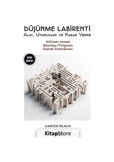 Düşünme Labirenti-Algı Uyumluluk ve Karar Verme- William James-Stanley Milgram-Daniel Kahneman - Carter Black - Gece Kitaplığı