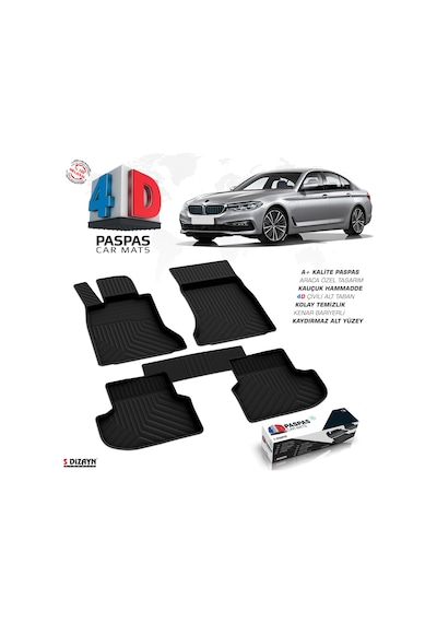 S-dizayn Bmw 5 Serisi G30 4d Havuzlu Paspas 2017-2023 A+kalite