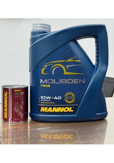 Motorx 10W40 Molibden Takviyeli Yüksek Performanslı 5L Motor Yağı + Ekili Motor İç Temizleyici Katkısı