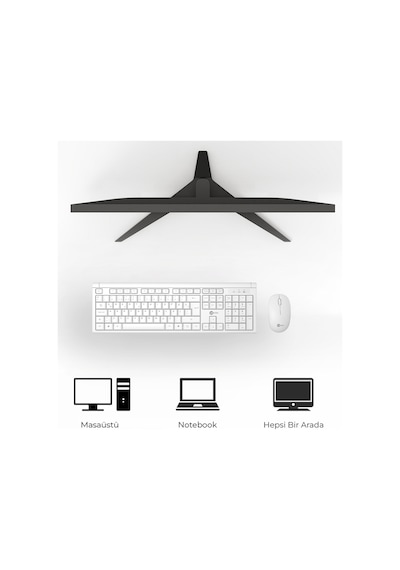 Lecoo KW200 Kablosuz Türkçe Q Klavye & Mouse Set