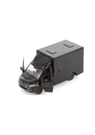 Mercedes-benz Sprinter 1:48 Ölçek Çek Bırak Metal Kargo Kamyoneti Oyuncak Araba 14 Cm