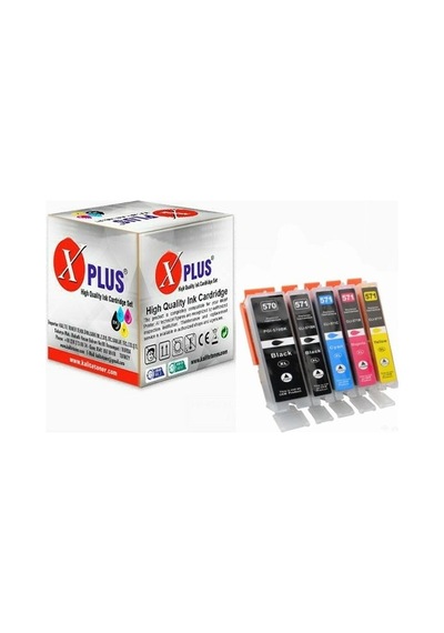 Xplus® Pixma 570XL / 571XL 5 Renk Uyumlu Kartuş Seti 1000 Sayfa