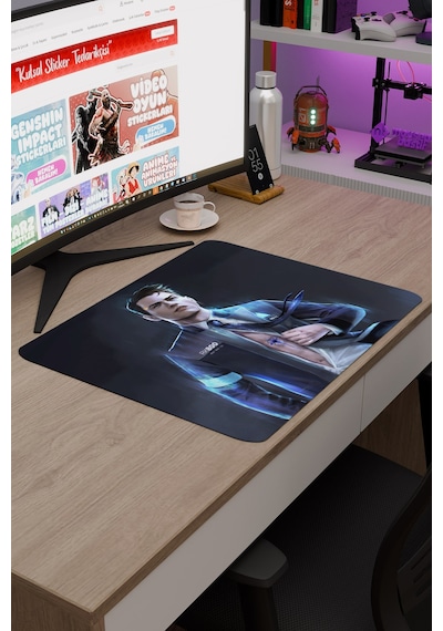 Detroit Become Human Dikişli Kauçuk Oyuncu Mousepad V3 - 48x40 Xl Gaming Mouse Pad