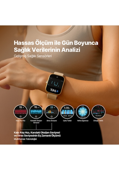 Ttec 2S09WS Tempus 47 MM Dikdörtgen Kasa Akıllı Saat