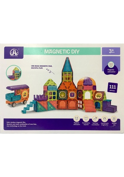 Magnetic Diy  111 Parça Blok Oyun Seti