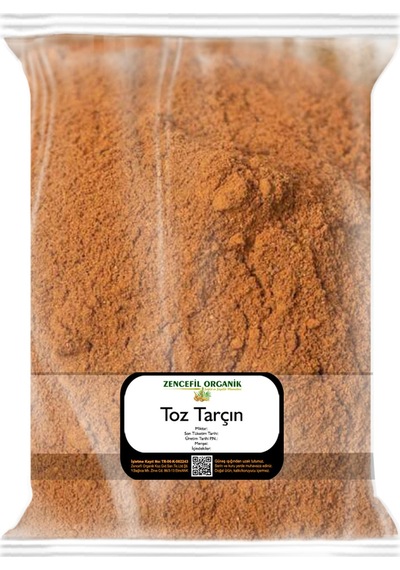 Zencefil Organik Toz Tarçın A Kalite 250 G