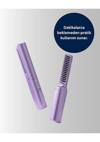 Mey İthalat Şarjlı Saç Düzleştirici Tarak