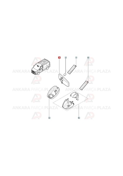 İç Dikiz Aynası Trafıc Iı Sensörlü 963217348R