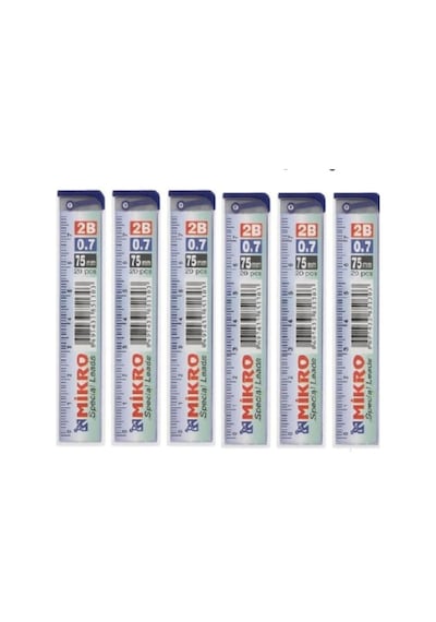Mikro Kalem Ucu 0.7 2B Dereceli Cetvelli - 12'li Paket