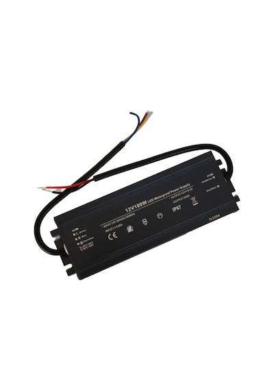 HazarLed 12 Volt 8,3 Amper Ip67 Su Geçirmez Dış Cephe Led Adaptör 100 Watt