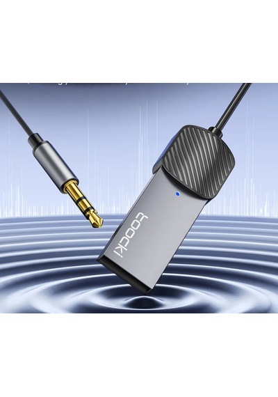 Toocki Aux Bluetooth Mikrofonlu 3.5mm 5.0 Verici Araç Kiti