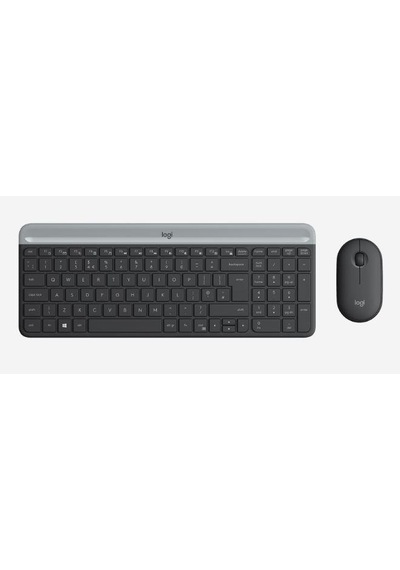 Logıtech Mk470 Q Tr İnce Kablosuz Klavye Mouse Set Siyah 920-009435