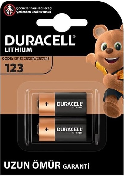 Duracell Cr123 / Cr123a / Cr17345 3 Volt Lityum Pil 2'li Paket