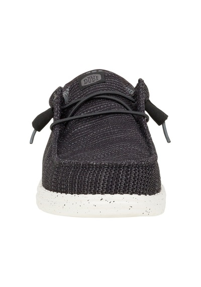 Hey Dude Wally Stretch Sox Erkek Günlük Ayakkabı-33144 SİYAH-BEYAZ