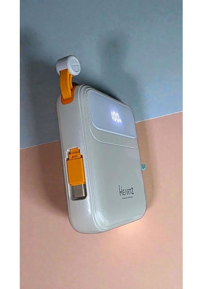 H26 10000 Mah Power Bank Pd 20w Ve Usb 22.5w Fast Hızlı Şarj Dahili Type C Ve Lightning Kablolu Dünya Standartları