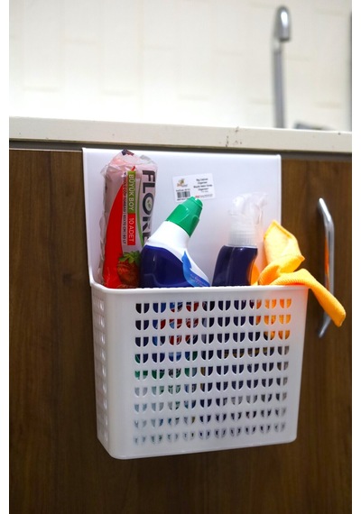 Asılabilir Mutfak Ve Banyo Dolap Içi Düzenleyici, Dolap Organizatörü, Dolap Sepeti Beyaz Plastik 25 Diğer