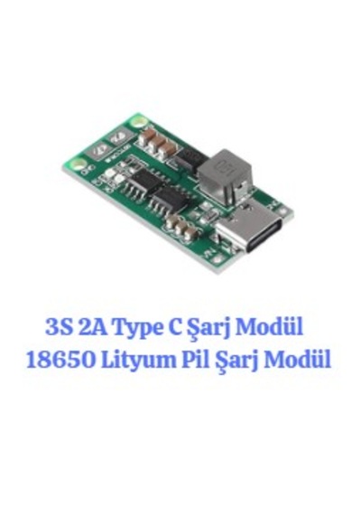 3s 2a Type C Şarj Modülü 18650 Lityum Pil Şarj Modülü