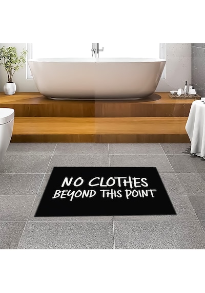 Evaşk Banyo Paspası İpeksi Kadifemsi Halı Yüzey Kaymaz Taban 40x60 BM03140S Siyah