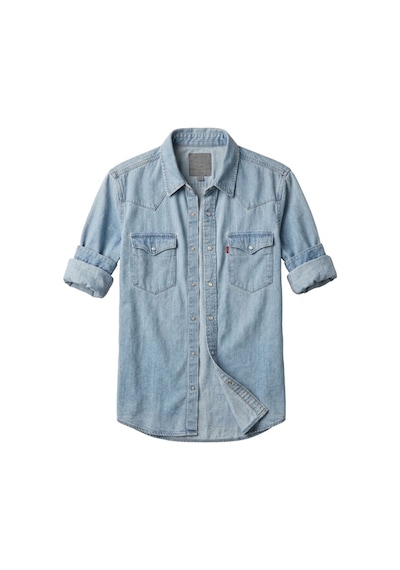 Levi's Western Erkek Kot Gömlek --mavi--