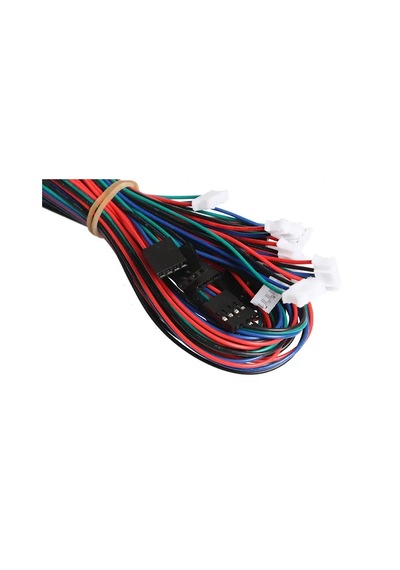 Nema 17 4 Pin Step Motor Kablosu Dupont - Siyah 1000mm