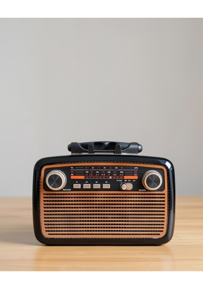 Ahşap Radyo, Tf Sd Usb Girişli Nostaljik Görünümlü Led Fenerli
