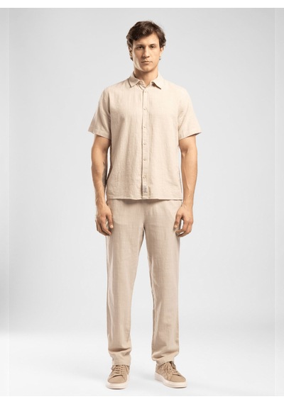 Lee Cooper Bej Erkek %100 Pamuk Gömlek 262 Lcm 241013 Weost Bej