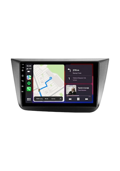 Seat Toledo 2005-2007 Android Multimedya Carplay Android Auto Navigasyon Kameralı 8gb Ram 64gb 9"