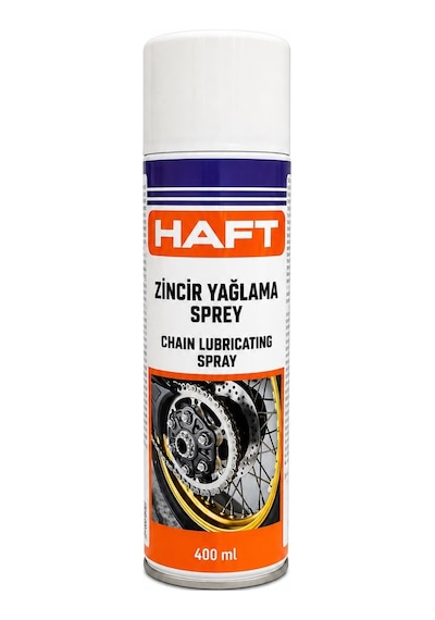 Haft Motosiklet Zincir Yağlama Sprey Beyaz 400ml
