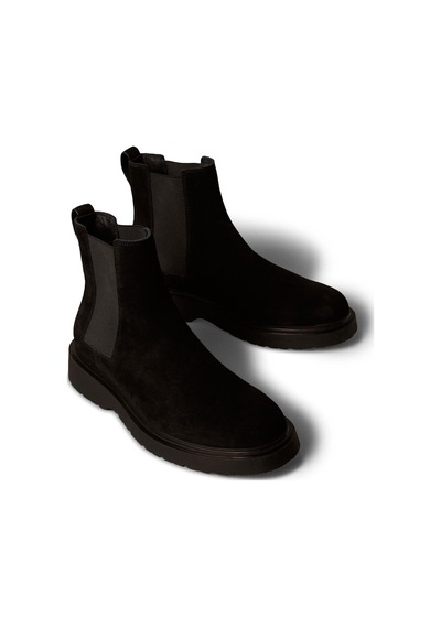 Calvin Klein Siyah Erkek Bot Combat Ess Chelsea Boot Su-10186 Siyah