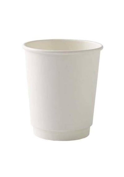 8 Oz Double Wall Beyaz Karton Bardak 500 Adet