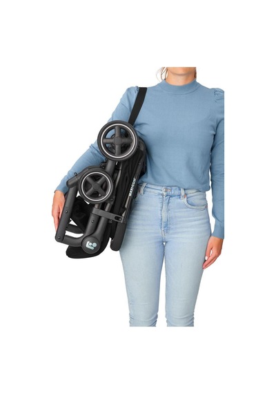 Maxi-Cosi Lara2-Pebble S Tek Elle Katlanabilen Ultra Kompakt Seyahat Sistem Bebek Arabası Black