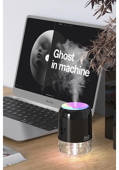 Torima H6 Siyah 200ml Ultrasonik Renkli Hava Nemlendirici Buhar Makinesi Ve Aroma Difüzörü