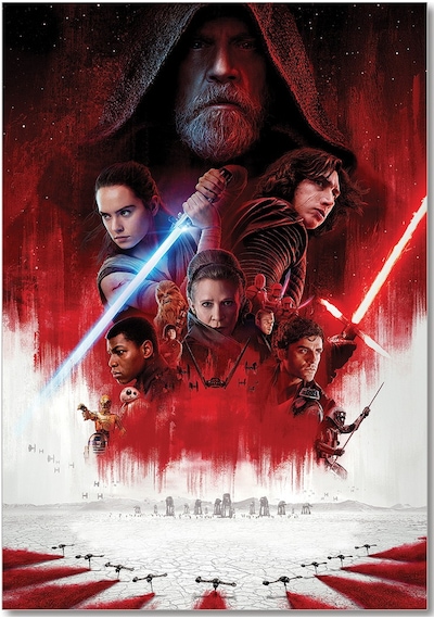 Cakasepetim Star Wars The Last Jedi Princess Leia Organa R2d2 Poe Ahşap Mdf Tablo