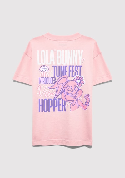 Mavi - Lola Bunny Baskılı Pembe Tişört 7610415-71007 Pembe