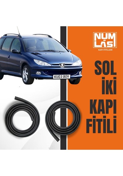 Peugeot 206 Station Wagon Sol Ön Ve Arka Kapı Fitili-a Kalite-numlas-nm3692