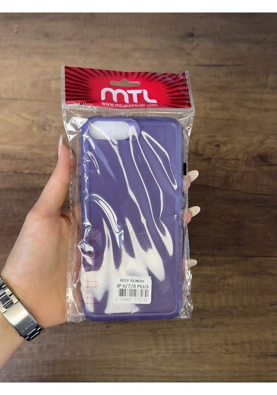 Apple Uyumlu iPhone 6/7/8 Plus Silikon Kılıf Xfab Mor