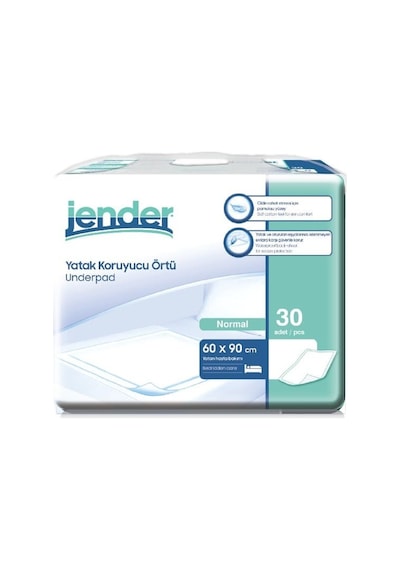 Jender Yatak Koruyucu Örtü 2 x 30'lu 60 x 90 CM