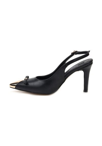 Kuum London K145-25882 Kadın Topuklu Arkası Açık Stiletto Ayakkabı Sıyah