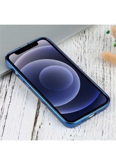 Apple Uyumlu iPhone 13 6.1Inç Lazer Kaplama Renkli Kenar Seffaf Kilif 514281123