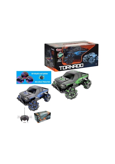 Tornado Akrobat Off-road Mavi Araba , Uzaktan Kumandalı Full Fonksiyon Şarjlı 1:15 2.4ghz Genel